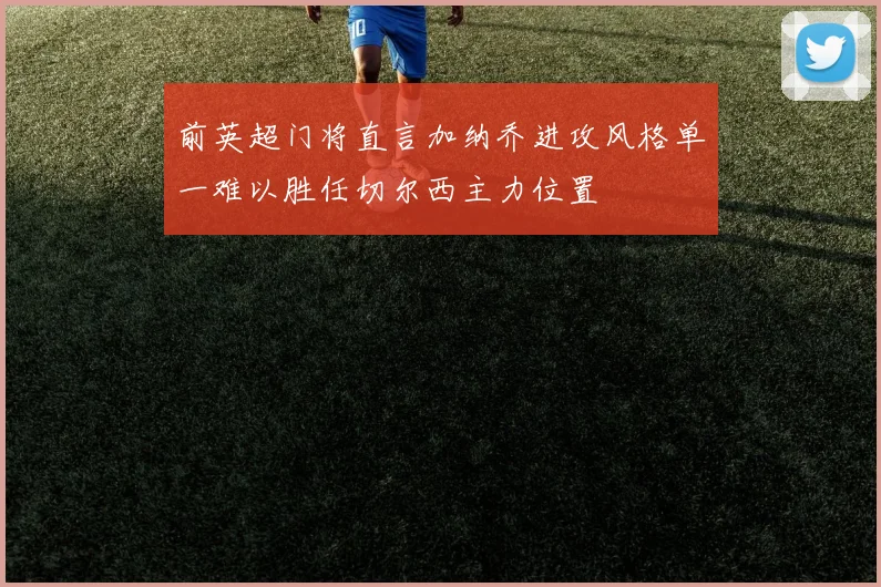前英超门将直言加纳乔进攻风格单一难以胜任切尔西主力位置